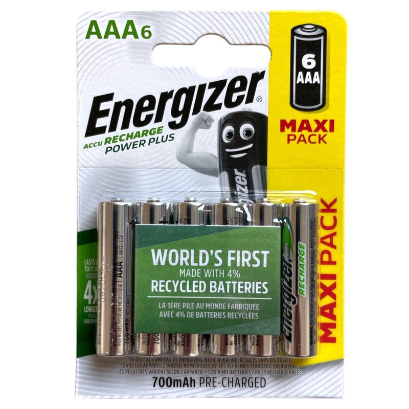 Energizer AAA HR03, 6pk, 12stk pr kartong