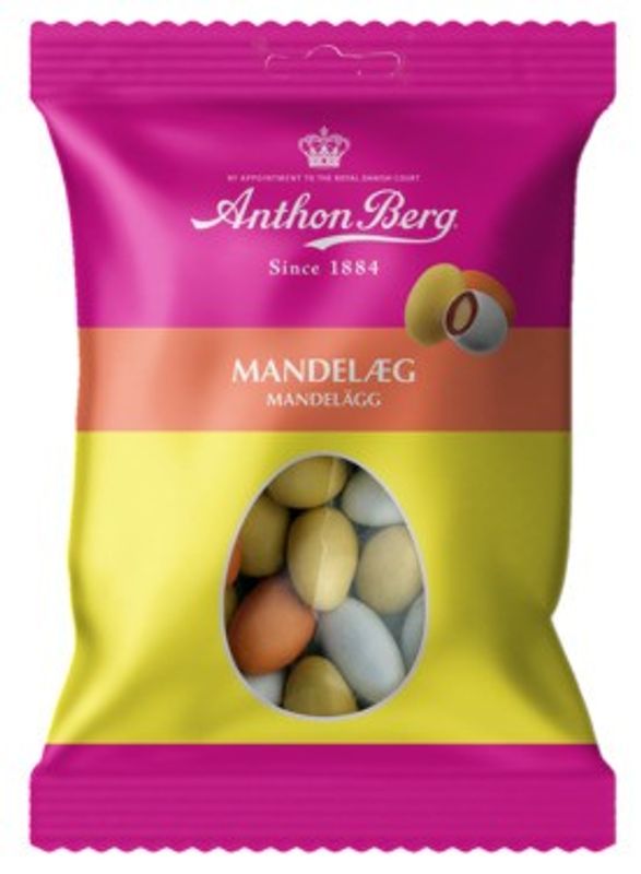 Anthon Berg Mandeleegg 215g, 24 stk pr kartong