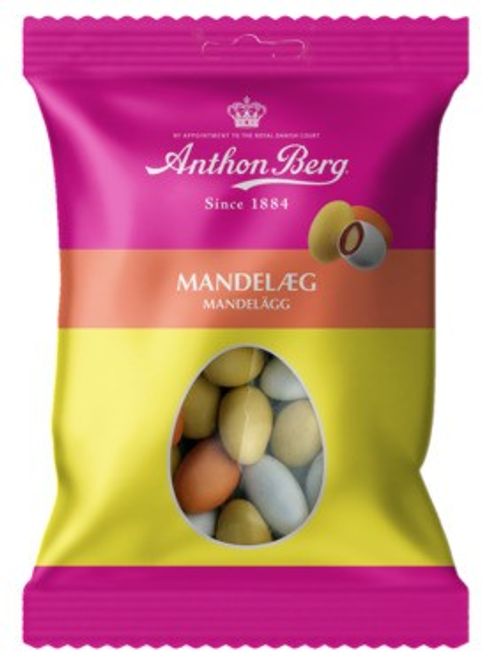 Hovedbilde Anthon Berg Mandelegg 80g, 36 stk pr kartong