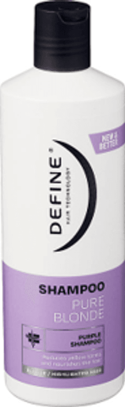 Define Pure Blonde Shampoo 400ml, 8stk pr kartong