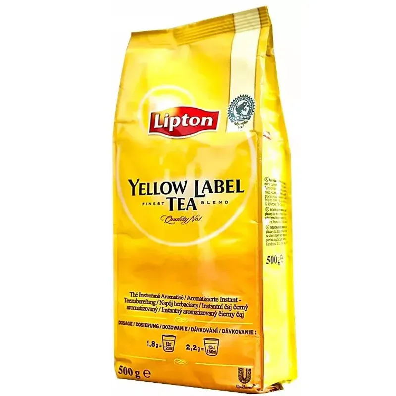 Lipton Yellow Instant tea 500g, 10stk pr kartong